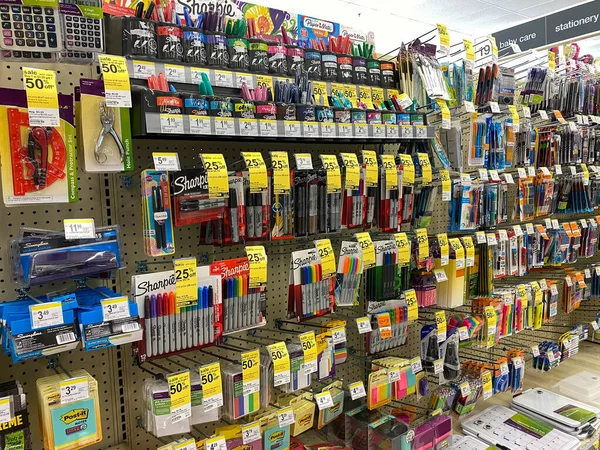 Orlando Usa School Office Supply Aisle Walgreens Drug Store Orlando — Stock Photo, Image