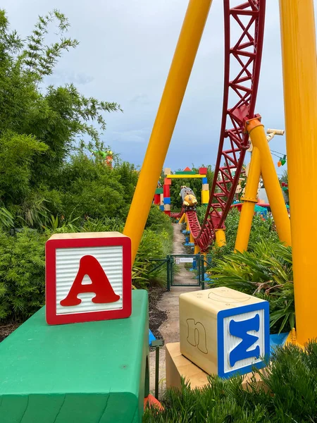 Orlando Usa Slinky Dog Dash Roller Coaster Ride Toy Story — Photo