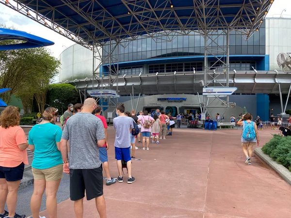 Orlando Usa Les Files Attente Pour Monter Sur Piste Essai — Photo