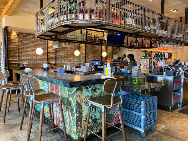 Orlando Usa Μπαρ Στο Εστιατόριο Hawkers Asian Fusion Στο Ορλάντο — Φωτογραφία Αρχείου
