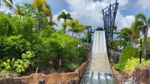 Orlando Usa Infinity Falls Ride Seaworld — 비디오