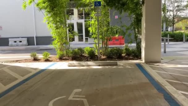 Orlando Usa Camminare Guidare Parcheggio Disabili Garage — Video Stock