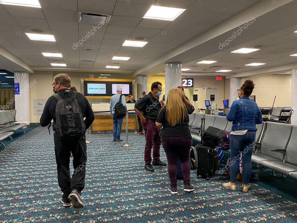Orlando, FL / USA10 / 2 / 20 The Frontier gate Orlando International