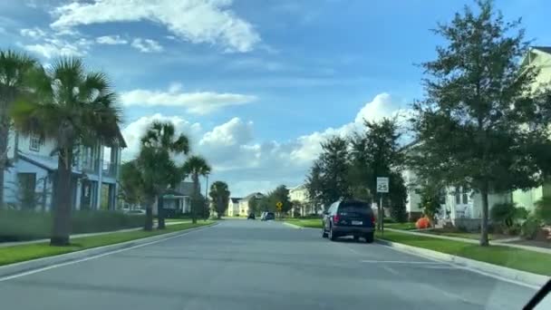Orlando Usa Вид Через Новий Район Laureate Park Орландо Штат — стокове відео