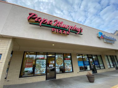 Springfield, IL / ABD-10 / 2 / 20: Papa Murphy 'lerin dış kesimi Springfield, IL' de pizza restoranı perakende satış mağazası işletiyor.