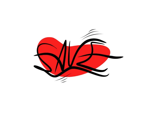 Harfleri kaydet. Modern hat stili vektör çizimi.