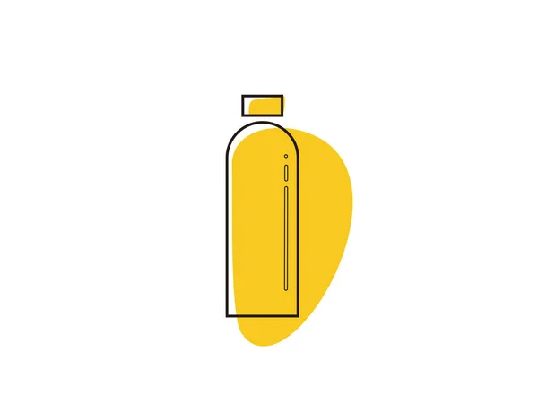 Picie butelki Ikona na białym tle w ilustracji wektor — Wektor stockowy