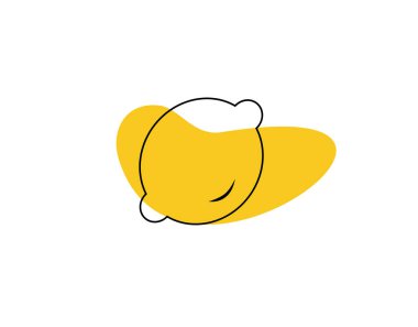 Vektör illüstrasyonunda beyaz arkaplan üzerindeki limon düzlüğü simgesi