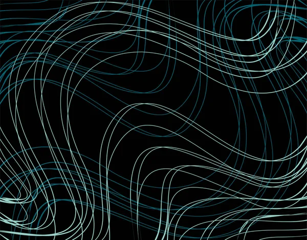 Vektör illüstrasyonunda Siyah arkaplan üzerine soyut çizgiler