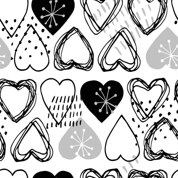 Magnifique Motif Vectoriel Sans Couture Dans Style Scandinave Simple Pour — Image vectorielle