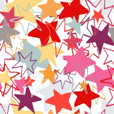 Çocuklar için Soyut Vektör Dikişsiz Desen