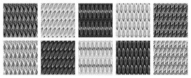 Soyut vektörsüz desenler kümesi