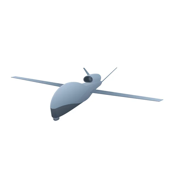 Uav Obemannade Militära Flygplan Drönare Vektor Illustration — Stock vektor