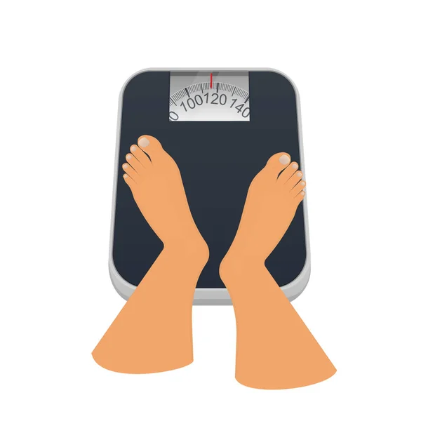 Weighing Scales Feet Scales Vector Illustration Vector Graphics