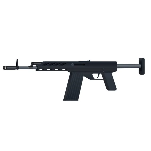 Arma Automática Pistola Armas Ilustração Vetorial — Vetor de Stock