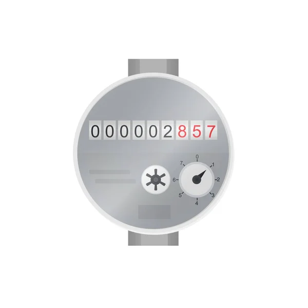 Indicator Watermeter Vectorillustratie — Stockvector