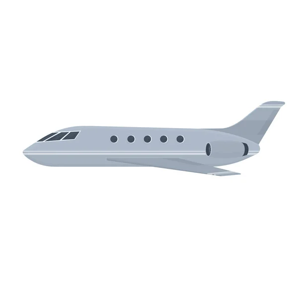 Private Jet Commercial Aircraft Vector Illustration — Stock Vector