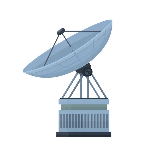 Radyo Teleskobu Parabolik Anten Vektör Çizimi — Stok Vektör