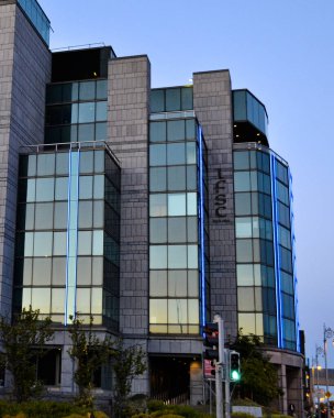 DUBLIN, IRELAND, HAZİRAN 2016: İrlanda Uluslararası Mali Hizmetler Merkezi.