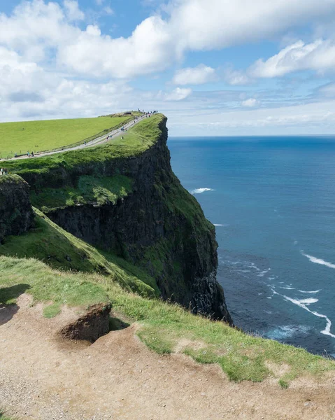 Άποψη Του Παγκοσμίου Φήμης Cliffs Moher Στην Κομητεία Clare Ιρλανδία — Φωτογραφία Αρχείου