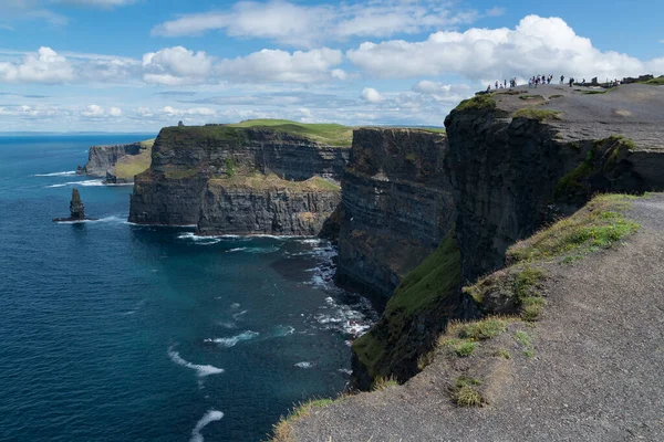 Veduta Delle Famose Scogliere Moher Nella Contea Clare Ireland Punto — Foto Stock