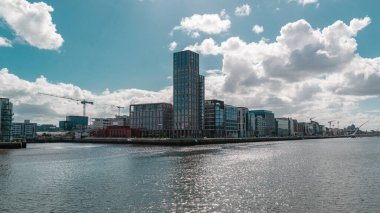Dublin Rıhtımının Modern Bölgesi, Grand Canal Rıhtımı, Dublin, İrlanda.