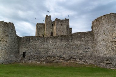 Trim 'deki Ortaçağ Şatosu, Meath, İrlanda.