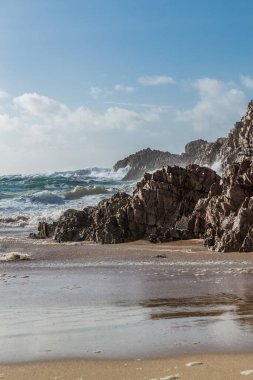 Murder Hole Sahili, Boyeeghter Körfezi, Melmore, Donegal, İrlanda. Vahşi Atlantik Yolu.