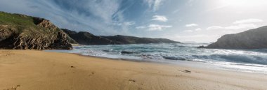 Murder Hole Sahili, Boyeeghter Körfezi, Melmore, Donegal, İrlanda. Vahşi Atlantik Yolu.