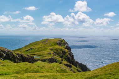 Slieve Leage manzarası, Donegal, İrlanda. Vahşi Atlantik Yolu.
