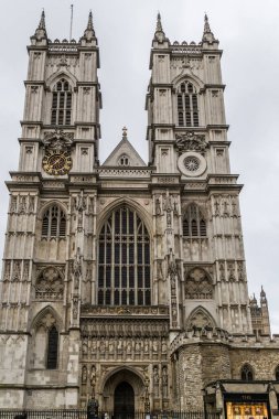 LONDON, İngiltere - 27 Nisan 2018: Westminster Abbey Kilisesi, Londra, İngiltere