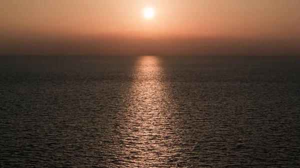 Закат Над Морем Летом Остров Лефкада Греция Средиземное Море — стоковое фото