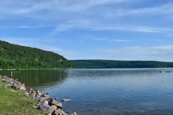 Blauw Meer Zonnige Dag — Stockfoto