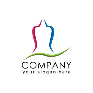 Renkli Stupa logo şablonu