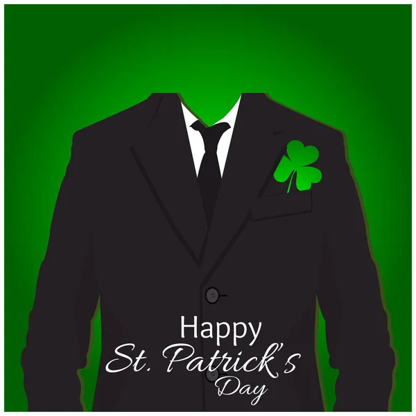 Patrick Day Background Seamless Suit — Stock Vector