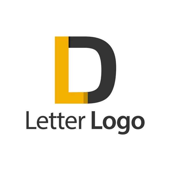 Kezdeti Stock Logo Sablon Modern Papír Font — Stock Vector