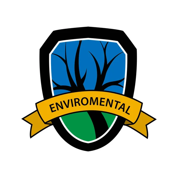 Umweltschutz Vektor Symbol Schild Symbol — Stockvektor
