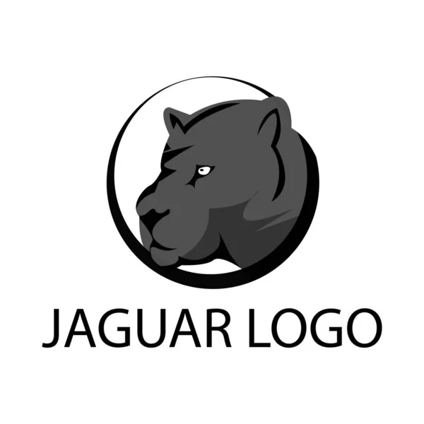 Jaguar Logo Jaguar Silhouette Flaches Design — Stockvektor