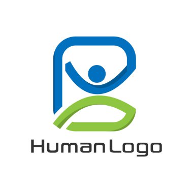 Başarılı insanlar logo şablonu, renkli insanlar