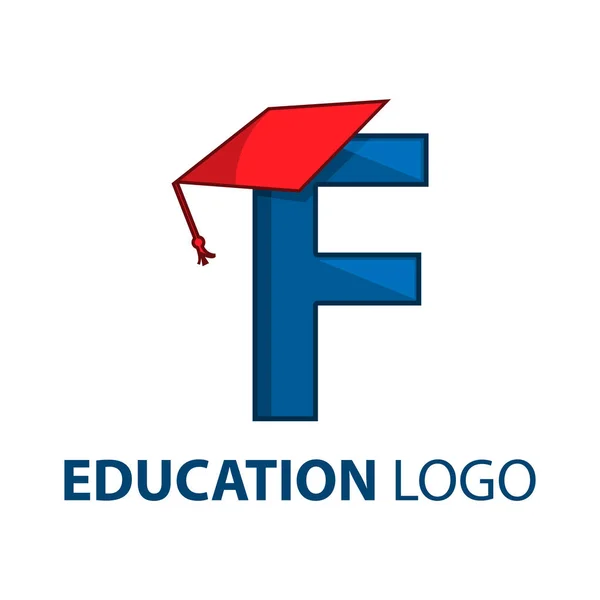 Logotipo Graduação Estoque Letra Logotipo Educação —  Vetores de Stock