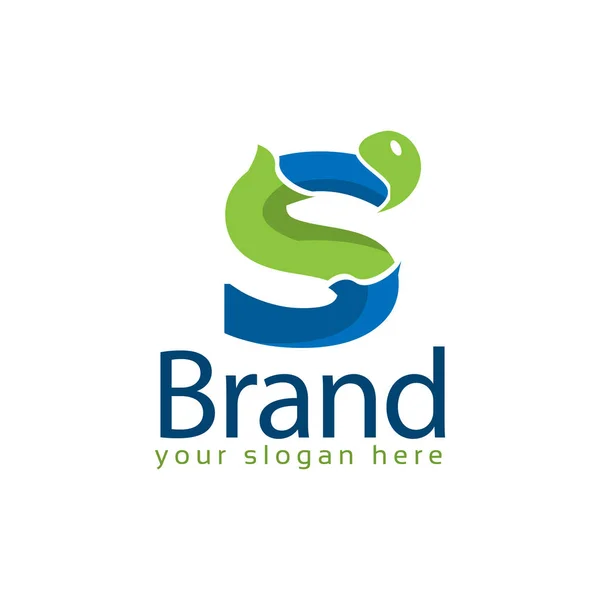 Modelo Inicial Logotipo Estoque Letra Colorida — Vetor de Stock