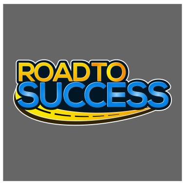 Yol başarı simgesi stok-vektör.