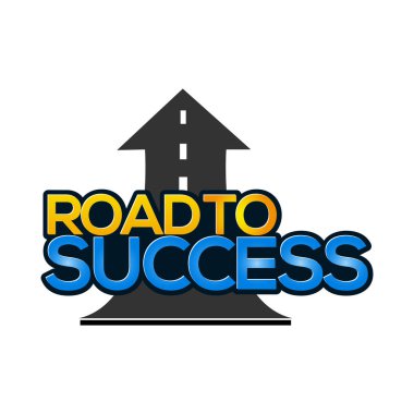 Yol başarı simgesi stok-vektör.