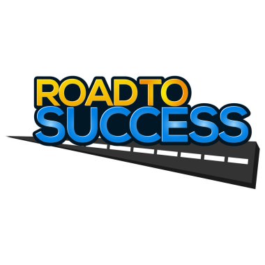 Yol başarı simgesi stok-vektör.