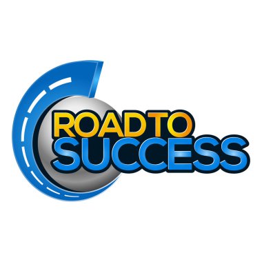 Yol başarı simgesi stok-vektör.