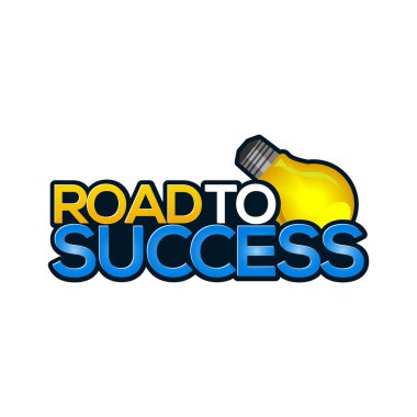 Yol başarı simgesi stok-vektör.