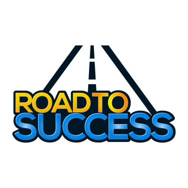 Yol başarı simgesi stok-vektör.