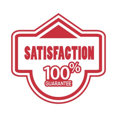 Memnuniyet yüzde 100 garanti etiket stok-vektör