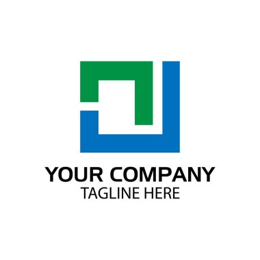  Nu logo şablonu, Nu harfi, düz tasarım. Vektör