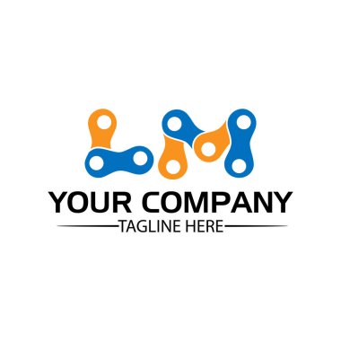 Mektup Lm, Logo Mektup Lm ve zincir. zincirle oluşturulan logo